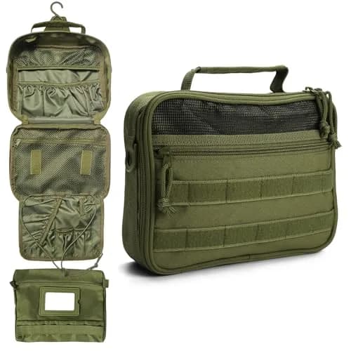SMONT Toiletry Bag for Men 9.5x7.9x2.7 Inch | Water-Resistant Travel Organizer thumbnail 1