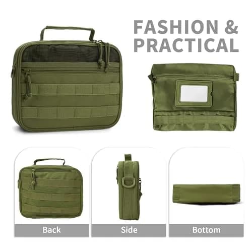 SMONT Toiletry Bag for Men 9.5x7.9x2.7 Inch | Water-Resistant Travel Organizer thumbnail 8