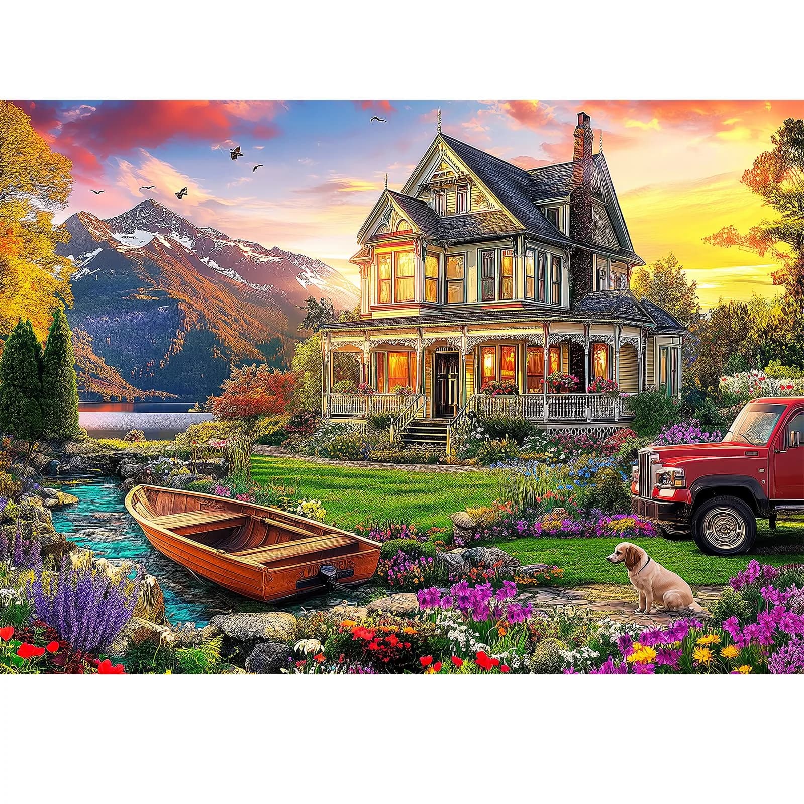 VOLUVOLU 1000 Piece Puzzles Autumn Landscape | Challenging & Durable for Adults (70-120 chars) - main product image