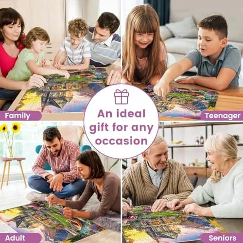 VOLUVOLU 1000 Piece Puzzles Autumn Landscape | Challenging & Durable for Adults (70-120 chars) thumbnail 5