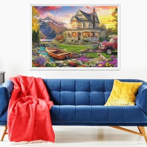 VOLUVOLU 1000 Piece Puzzles Autumn Landscape | Challenging & Durable for Adults (70-120 chars) thumbnail 6