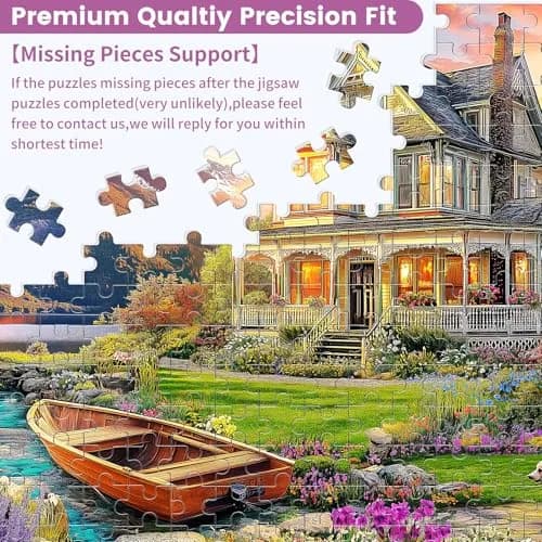 VOLUVOLU 1000 Piece Puzzles Autumn Landscape | Challenging & Durable for Adults (70-120 chars) thumbnail 7