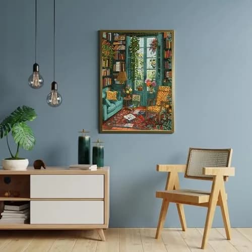 TangComplete Cozy Study Jigsaw Puzzle 1000 Pieces 70x50cm | Educational & Non-Toxic thumbnail 5