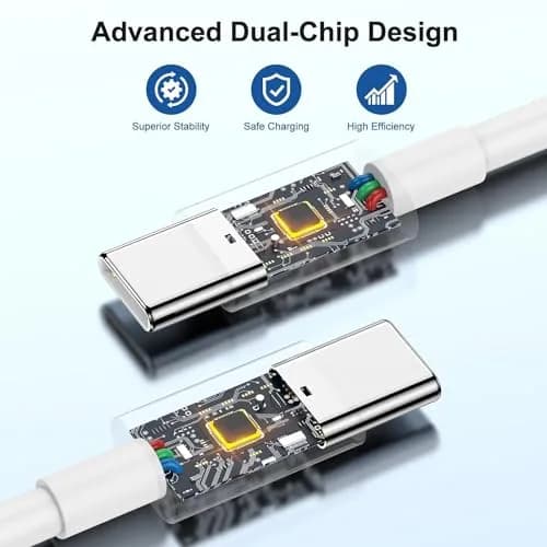 Cerdeti 20W USB-C PD Fast Charger & 6ft Cable Set | 220V Compatible, 2.4A Output thumbnail 4