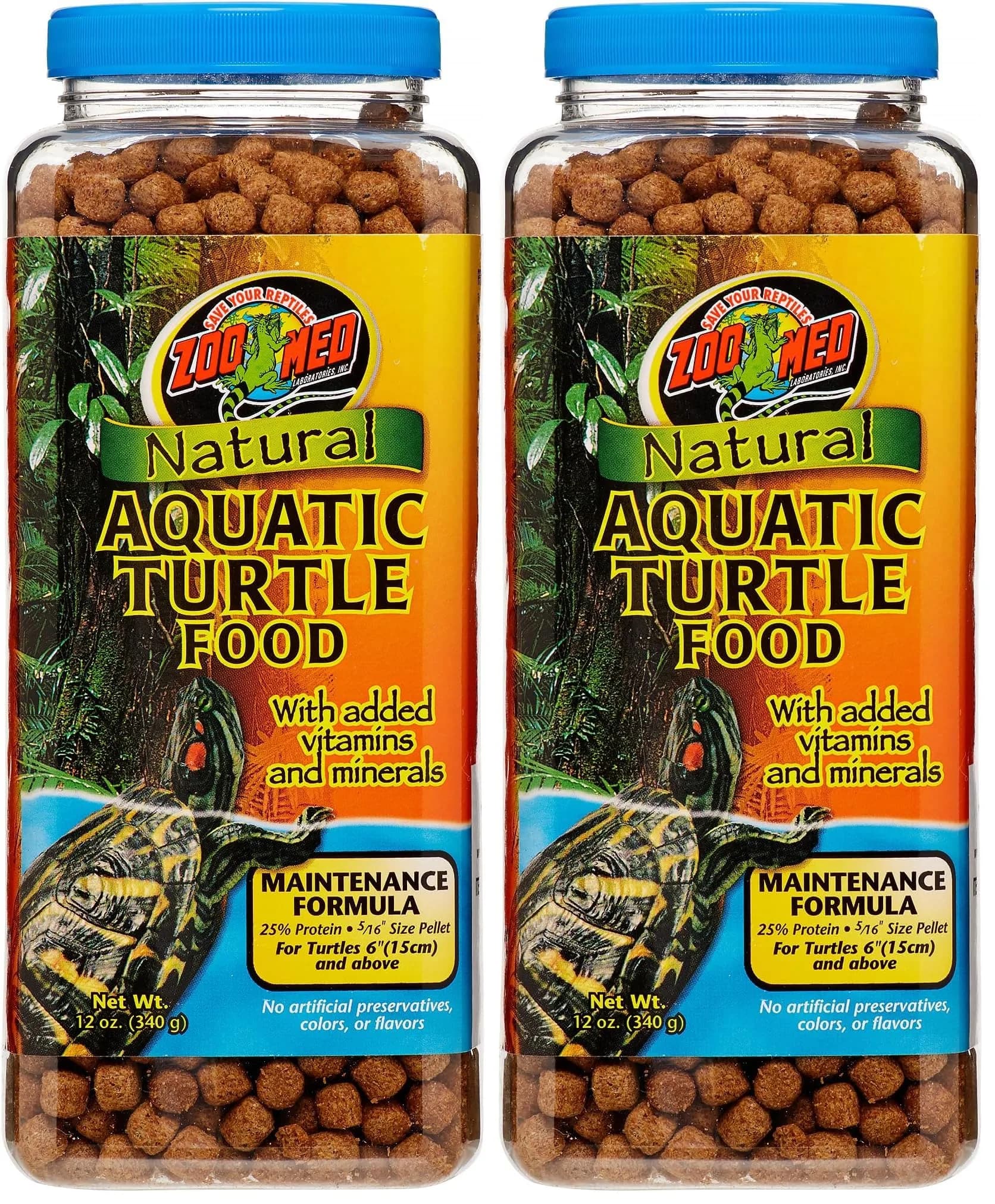 Zoo Med Natural Maintenance Formula Aquatic Turtle Food 24 oz (10.9 L) | No Artificial Preservatives, Colors or Flavors - main product image