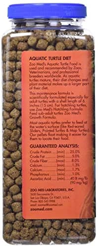 Zoo Med Natural Maintenance Formula Aquatic Turtle Food 24 oz (10.9 L) | No Artificial Preservatives, Colors or Flavors thumbnail 2
