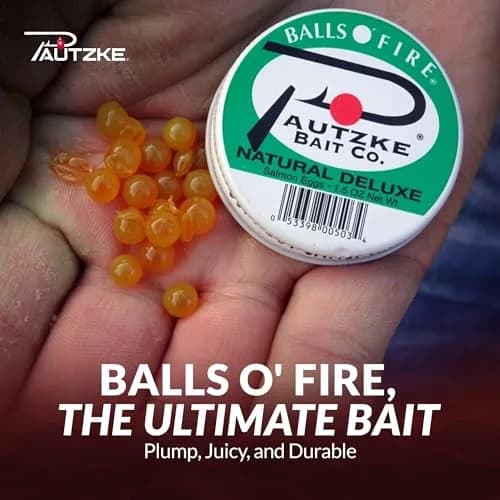 Pautzke Bait Balls O' Fire Salmon Eggs Charteuse Garlic 1 oz | Irresistible scent for trout & salmon thumbnail 7