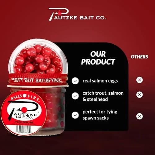 Pautzke Bait Balls O' Fire Salmon Eggs Charteuse Garlic 1 oz | Irresistible scent for trout & salmon thumbnail 9