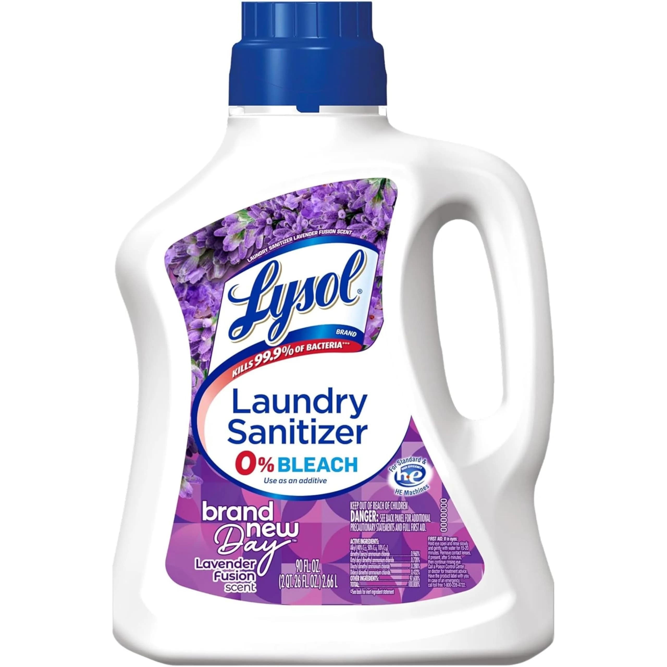 Lysol Disinfectant Laundry Sanitizer & Scent Booster Lavender Fusion 90 Fl Oz (2.66 L) | Kills 99.9% Bacteria & Viruses - main product image