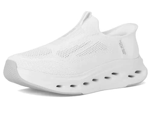Skechers Men's Max Cushioning Glide Step Euclid Hands Free Slip-Ins Sneaker, White, 8 X-Wide | Ultra Comfort with Hands-Free Ease thumbnail 7