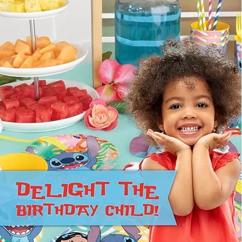 Unique Lilo and Stitch Birthday Decorations - Plates and Napkins 16-Pack | Officially Licensed thumbnail 5
