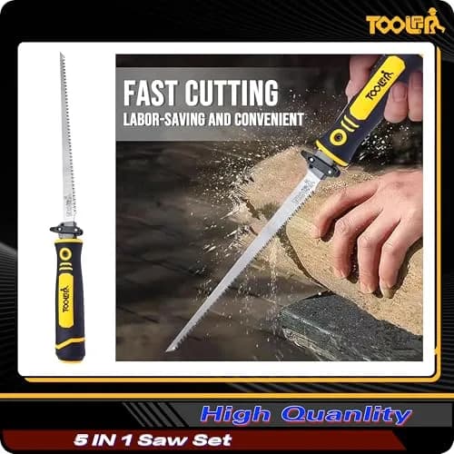 TOOLAN 5-In-1 Multi-Blade Handsaw for Woodworking & Drywall | Ergonomic, Durable, Compact thumbnail 6