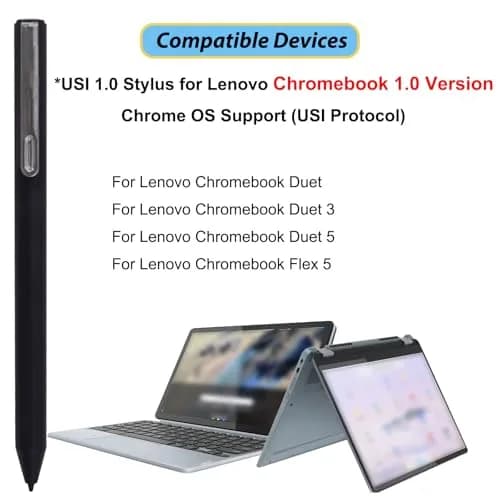 LiXiongBao USI 1.0 Pen for Lenovo Chromebooks - 4096 Pressure Sensitivity, Palm Rejection, Black thumbnail 2