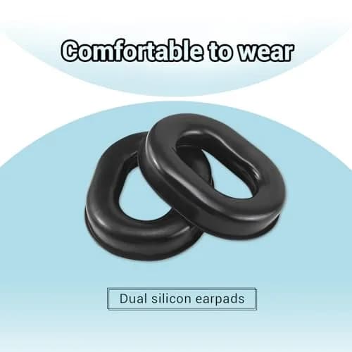 AIRVOICE Ear Pads Compatible with DC H10-60 H10-13.4 H10-76 H10-30 H10-13S | Silicone Gel & Memory Foam Replacement for Aviation Headsets thumbnail 2