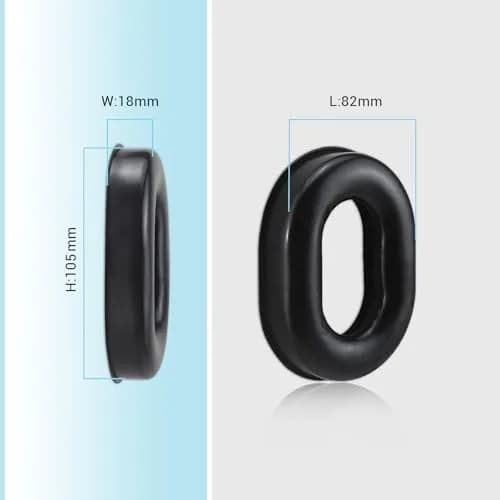 AIRVOICE Ear Pads Compatible with DC H10-60 H10-13.4 H10-76 H10-30 H10-13S | Silicone Gel & Memory Foam Replacement for Aviation Headsets thumbnail 3