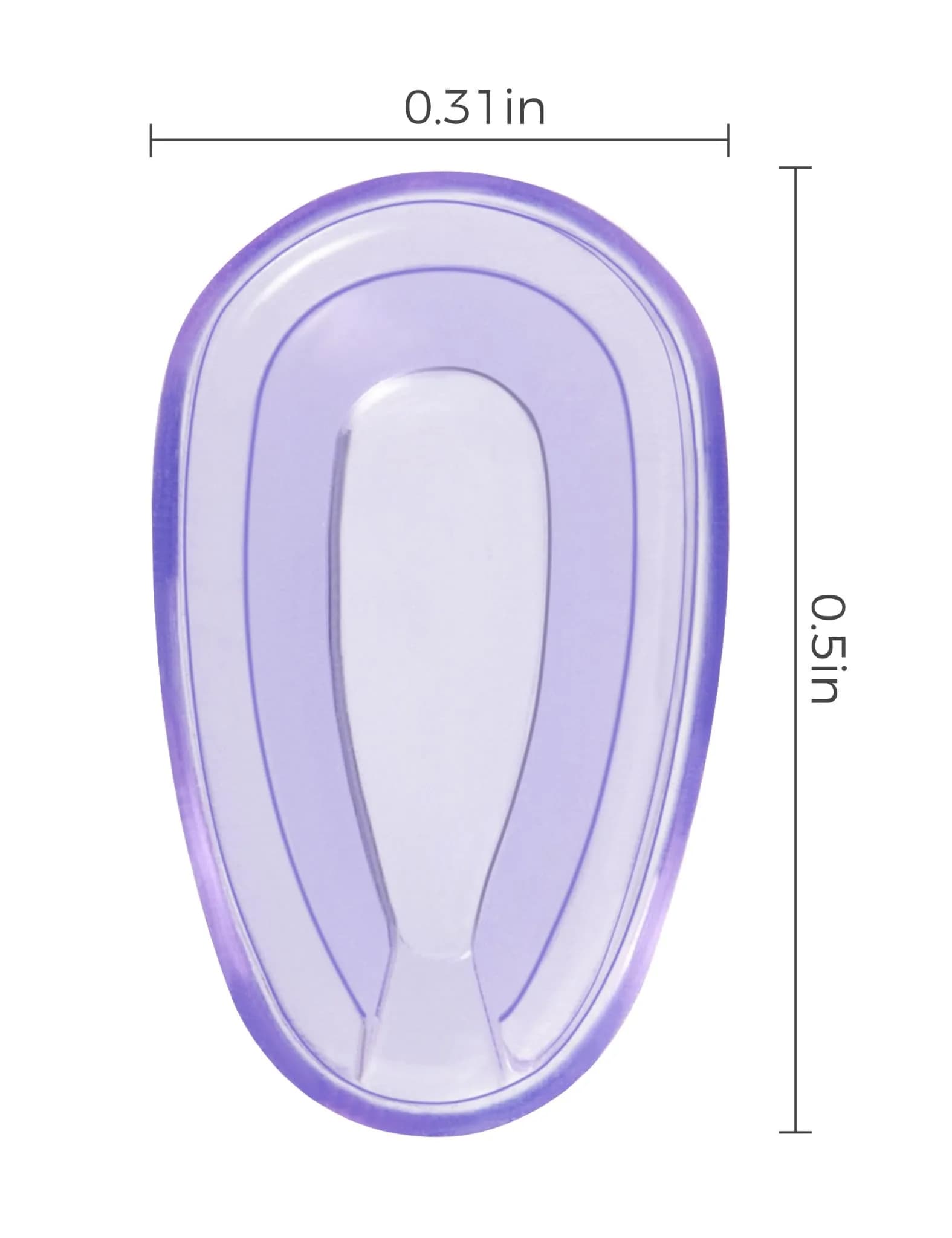 HILEEN Purple Replacement Nose Pads for Oakley Eyeglasses | 13mm x 8mm (0.51in x 0.31in) - view 2