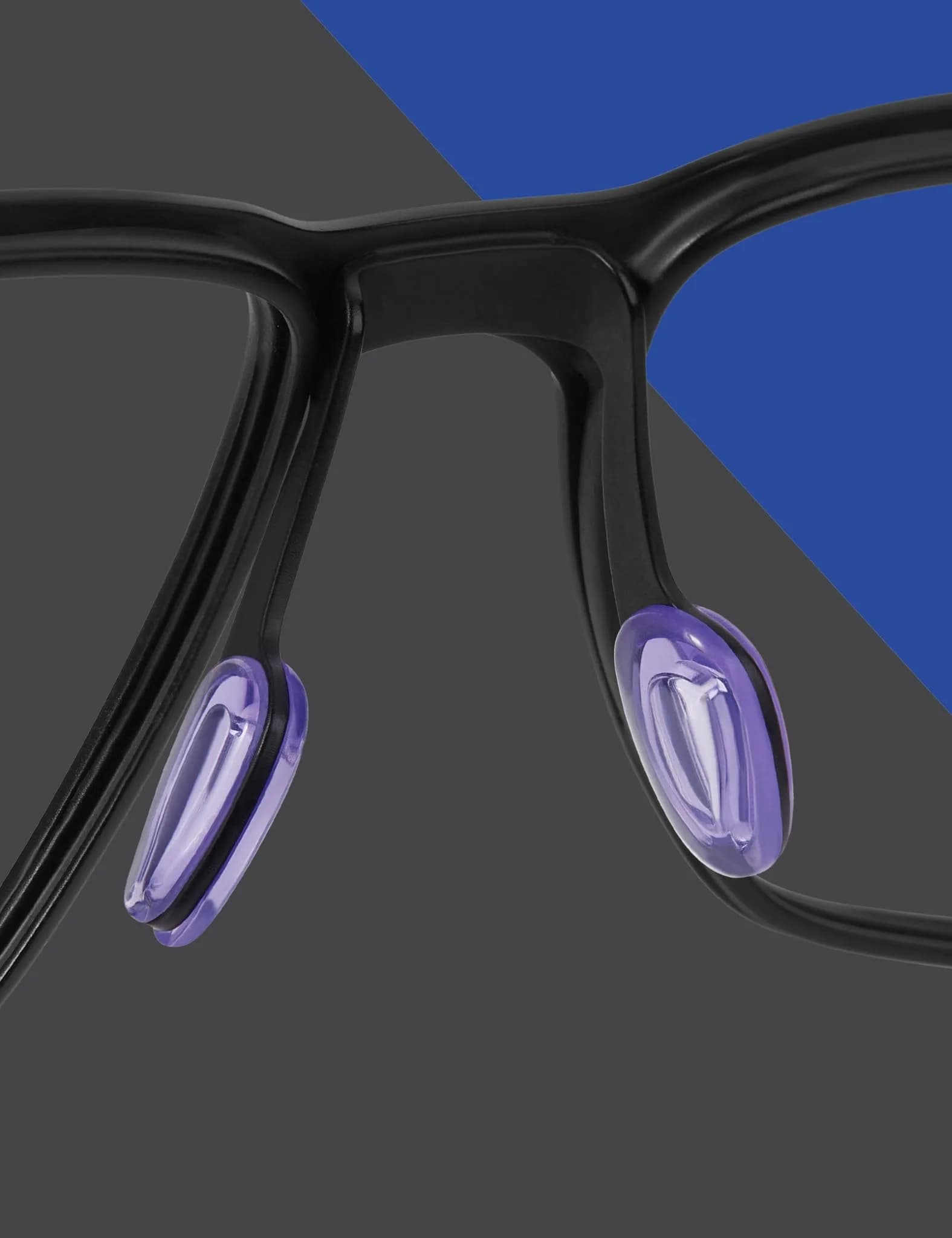 HILEEN Purple Replacement Nose Pads for Oakley Eyeglasses | 13mm x 8mm (0.51in x 0.31in) - view 3