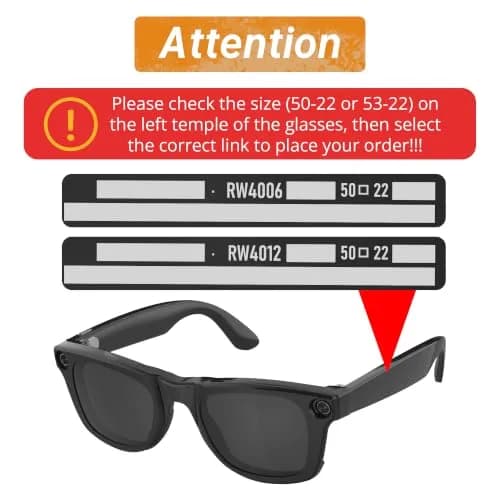 HIBLOKS Polarized Clip-on Sunglasses for Ray-Ban Meta Wayfarer RW4006/RW4012 (50-22) — Yellow+Brown Lenses, Shiny Black Frame, 2-Pack thumbnail 2