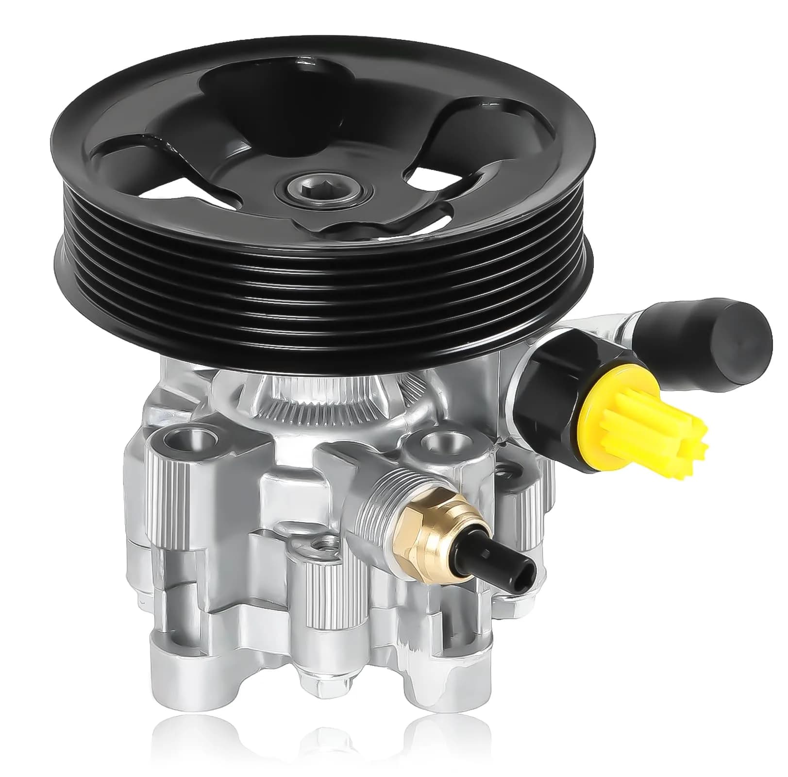 Autodevil Power Steering Pump with Pulley for Toyota 4Runner Sienna Tundra FJ Cruiser 3.5L 4.0L | Quiet, Smooth Drive