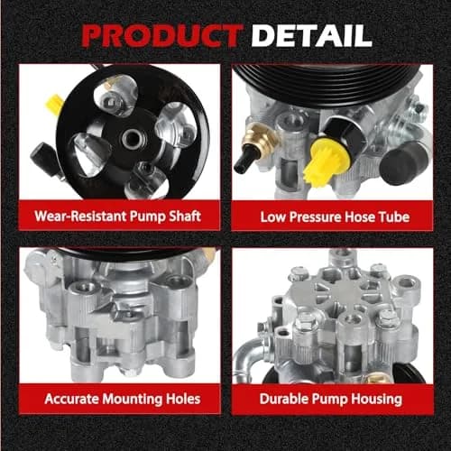Autodevil Power Steering Pump with Pulley for Toyota 4Runner Sienna Tundra FJ Cruiser 3.5L 4.0L | Quiet, Smooth Drive thumbnail 4