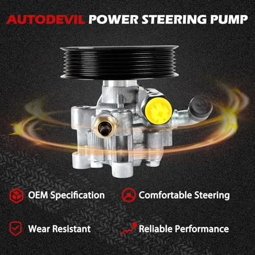 Autodevil Power Steering Pump with Pulley for Toyota 4Runner Sienna Tundra FJ Cruiser 3.5L 4.0L | Quiet, Smooth Drive thumbnail 5