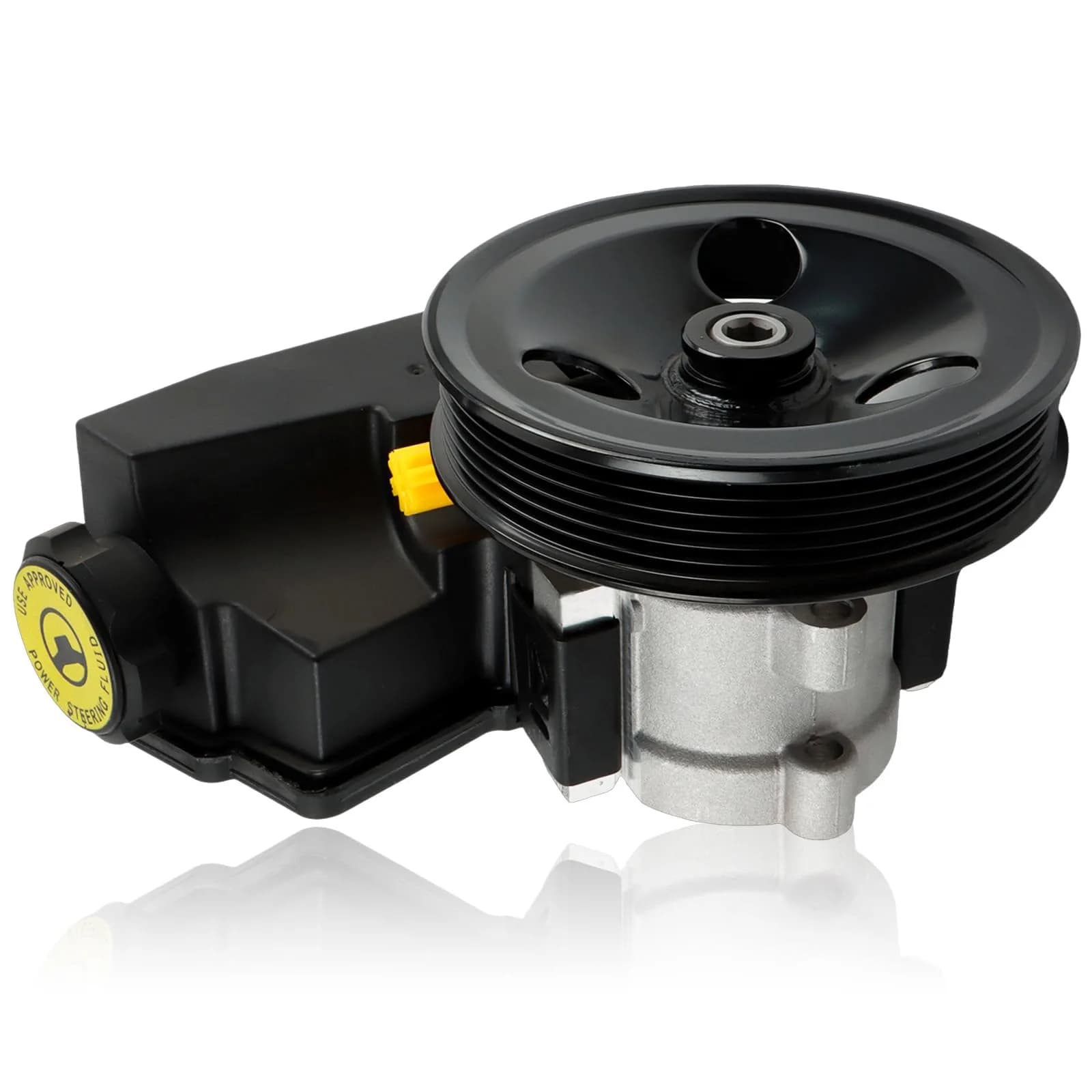 Autodevil Power Steering Pump for Jeep Wrangler & Cherokee 4.0L | OE Replacement, Long-Lasting Aluminum & Iron (70-120c)