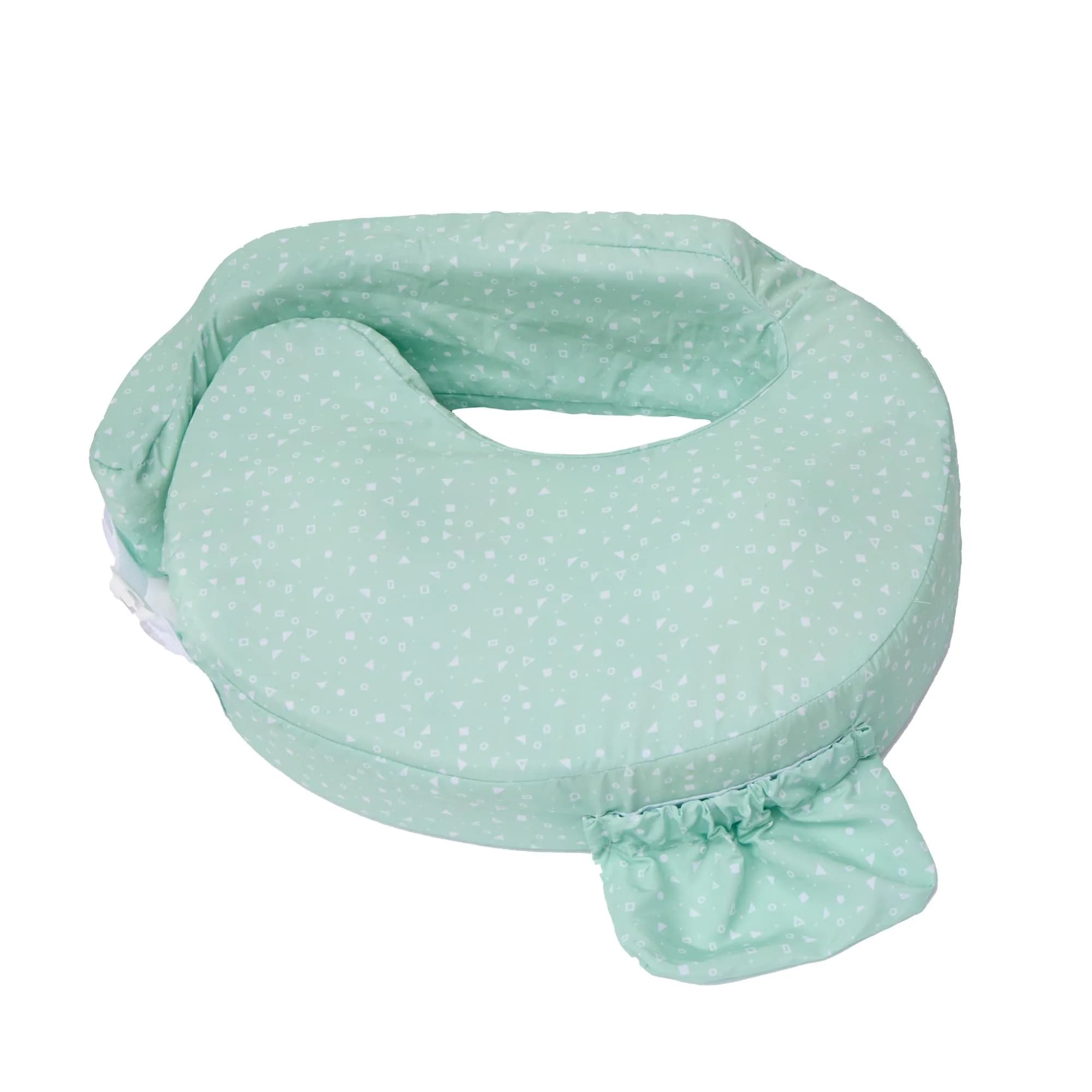 My Brest Friend Original Nursing Pillow - Minty Geo | Ergonomic Support for Mom & Baby