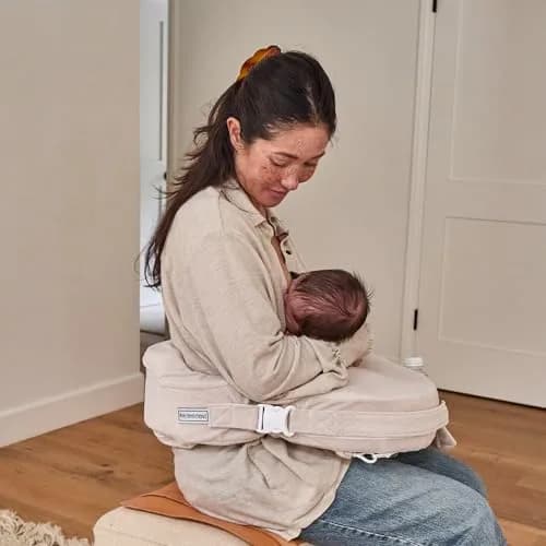 My Brest Friend Deluxe Nursing Pillow Cover - Soft Sand | Stylish & Practical Fit for Super Deluxe Pillows thumbnail 3