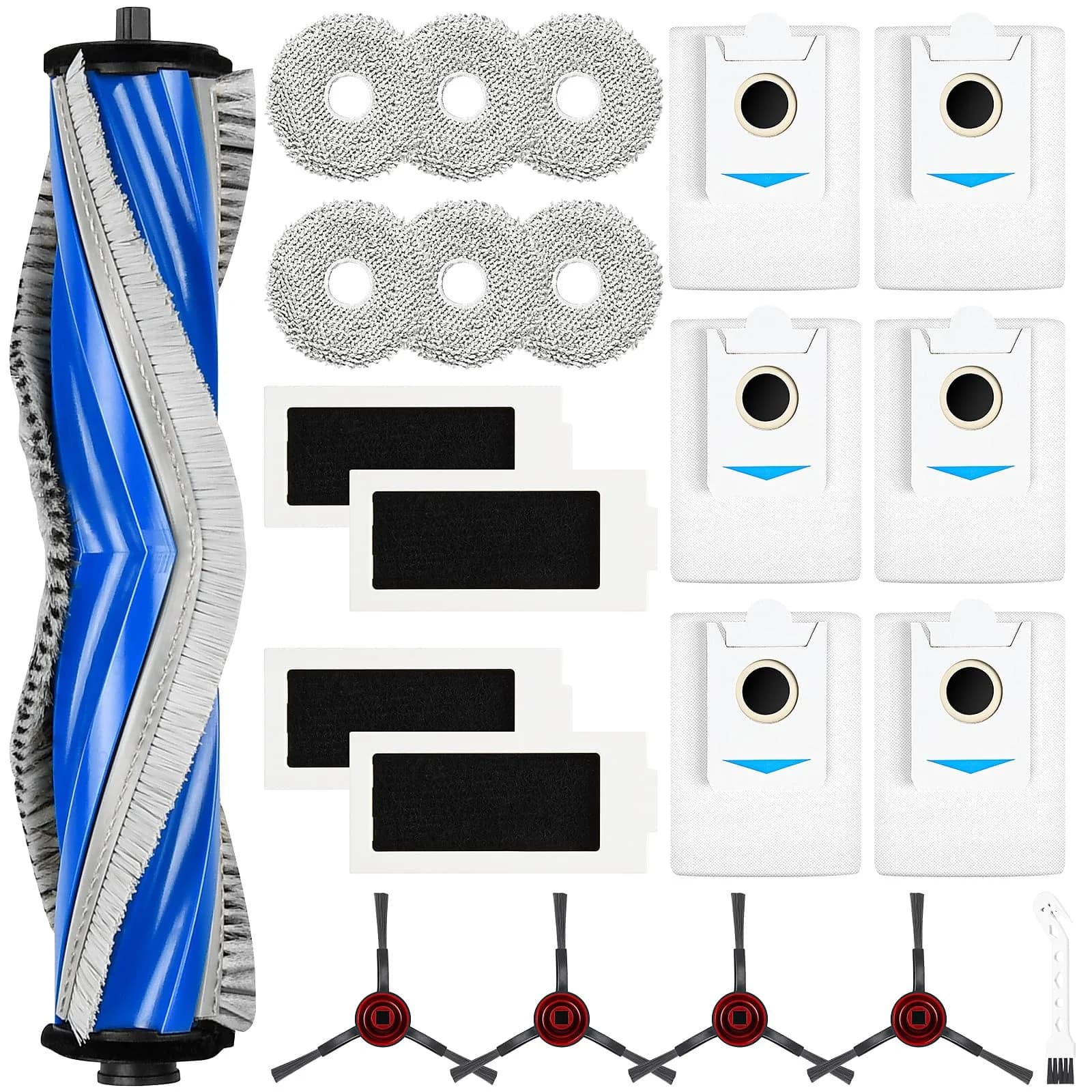 KTNAid 22 Pcs Accessories Kit for ECOVACS DEEBOT T30S, T30S PRO/AI/AI CARE Vacuum | Replacement Parts for Robot Vacuums - main product image