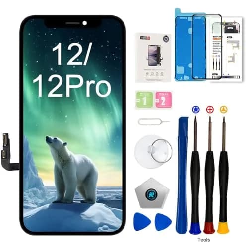 EFAITHFIX iPhone 12/12 Pro Screen Replacement LCD 6.1 inch (15.5 cm) | Incell Display with 3D Touch thumbnail 1