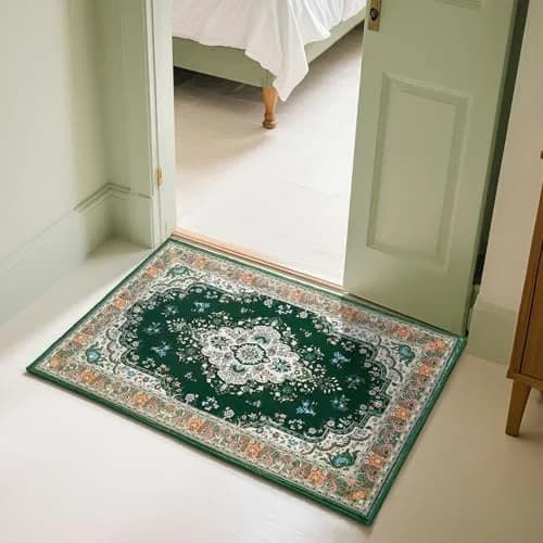 HOMORE 2x3 Area Rug Small Green Rugs for Bedroom, Washable Rug for Entryway thumbnail 5