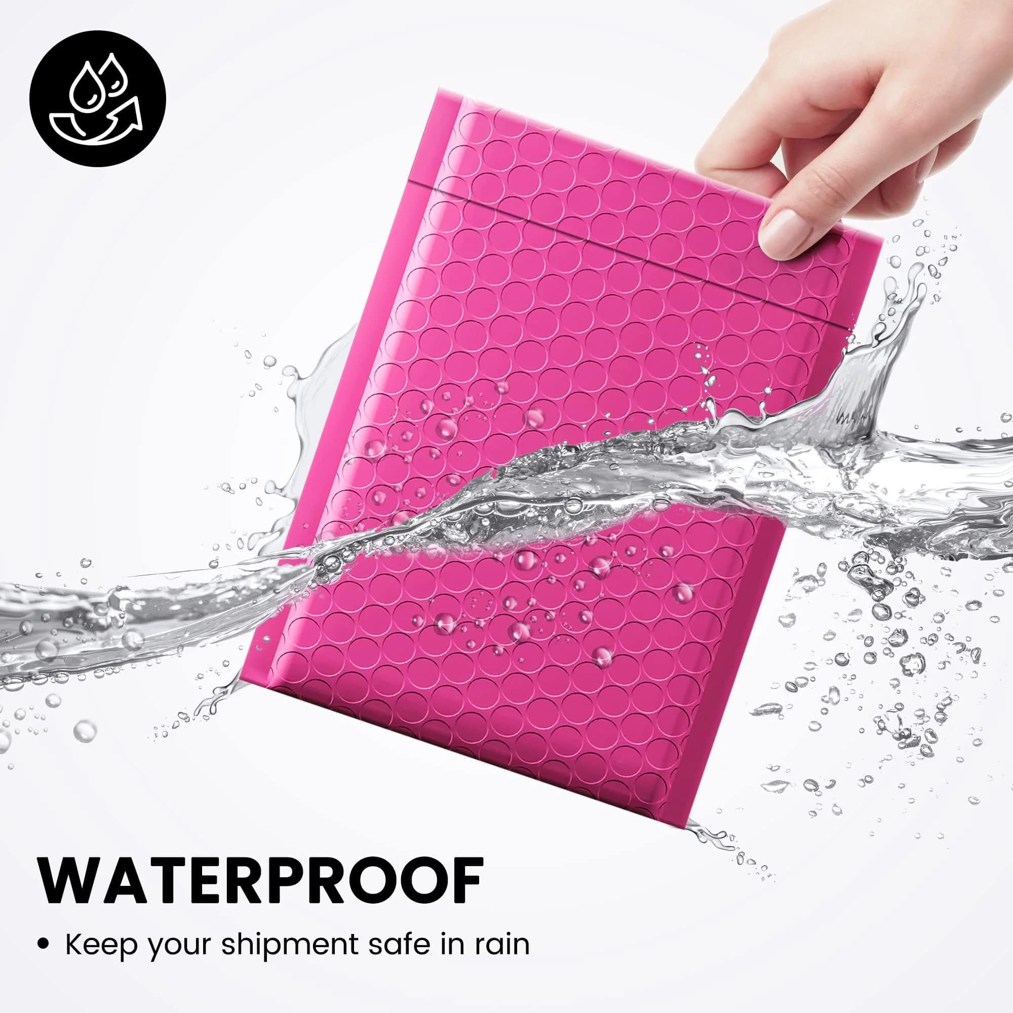 Fuxury Pink Bubble Mailers 6x10" (600 Pack) | Value Pack for Small Business - view 4