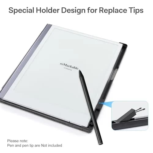 CoBak Stand Case for Remarkable 2 Paper Tablet 10.3" | Protective Book Folio with Hand Strap thumbnail 3