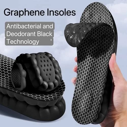 Generic Cloud Soles Arch Support Insoles for Men & Women, Black, M (25.4cm / 10in) thumbnail 4