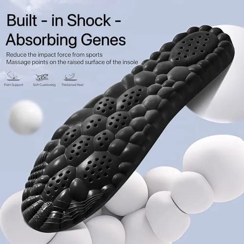 Generic Cloud Soles Arch Support Insoles for Men & Women, Black, M (25.4cm / 10in) thumbnail 5