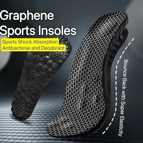 Generic Cloud Soles Arch Support Insoles for Men & Women, Black, M (25.4cm / 10in) thumbnail 6