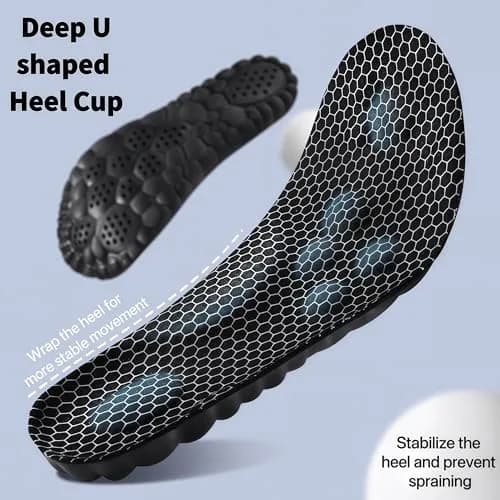 Generic Cloud Soles Arch Support Insoles for Men & Women, Black, M (25.4cm / 10in) thumbnail 7