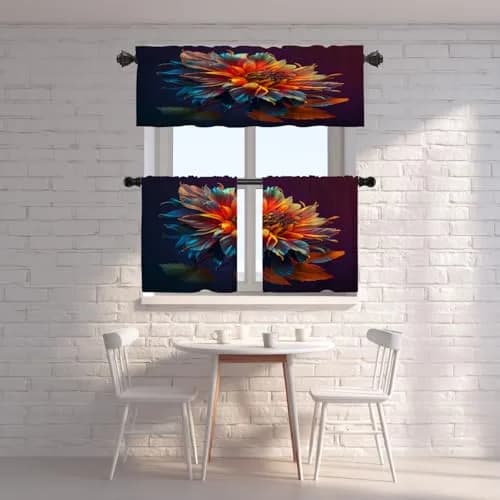 Shrahala Black 2 Pack Curtain | Blackout Thermal Insulated Rod Pocket Window Treatment thumbnail 6