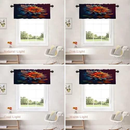 Shrahala Black 2 Pack Curtain | Blackout Thermal Insulated Rod Pocket Window Treatment thumbnail 9