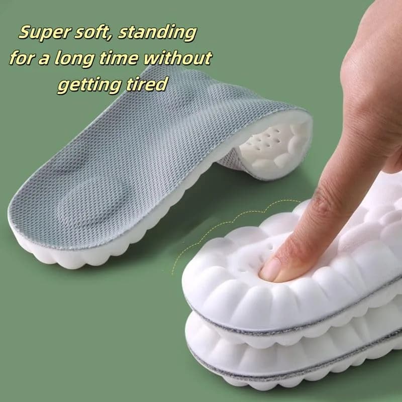 Generic Cloud Soles for Men & Women | 4D Cloud Technology Arch Support Shoe Inserts (Gray, XL) - view 3