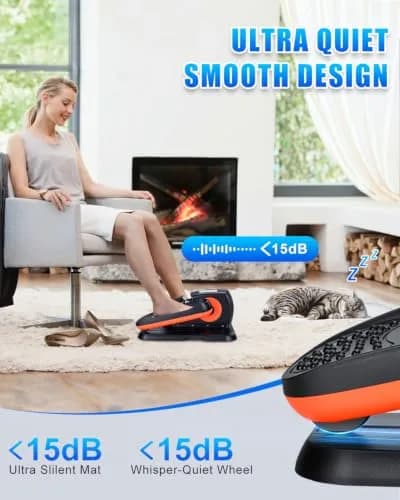 Putnen Under Desk Elliptical Machine, Electric Leg Exerciser for Seniors | 12 Speed Levels, Quiet & Portable thumbnail 5