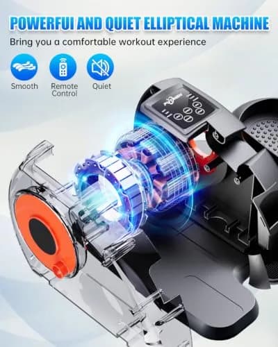 Putnen Under Desk Elliptical Machine, Electric Leg Exerciser for Seniors | 12 Speed Levels, Quiet & Portable thumbnail 2