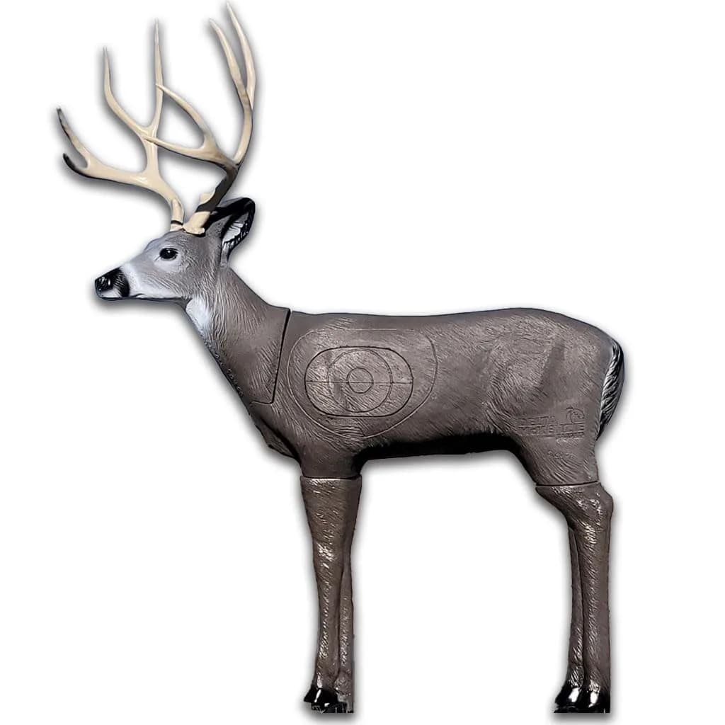 Delta McKenzie 1/3rd Size Mule Deer 3D Archery Target - Premium Pro-Foam Self-Healing Bowhunting Practice Target with Scoring Rings - Realistic, Portable 16lb Deer Target for Compound & Crossbows