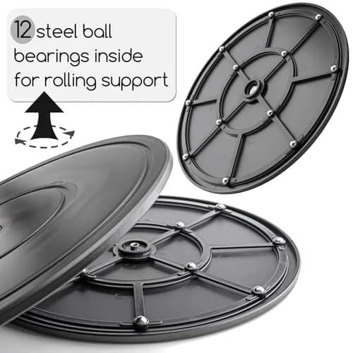Famgee 12 Inch (30cm) Heavy Duty Lazy Susan Turntable with Steel Ball Bearings | Supports 46kg thumbnail 3
