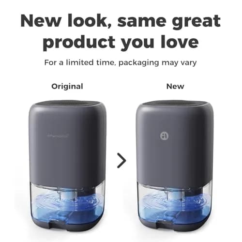 TABYIK 35 OZ Dehumidifier for Bedroom RV, Quiet with Auto Shut Off, Grey | 1000ml (35oz) Capacity, 28dB Noise Level thumbnail 8