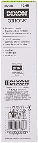 Dixon Oriole Woodcase Presharpened Pencil, HB #2, Yellow, 36 Count | Smooth Writing & Clean Corrections thumbnail 2