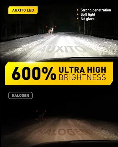 AUXITO H11 H8 H16 LED Fog Light Bulbs 6500K | 600% Brighter, 50,000H Durability, Plug & Play (Pack of 2) thumbnail 3