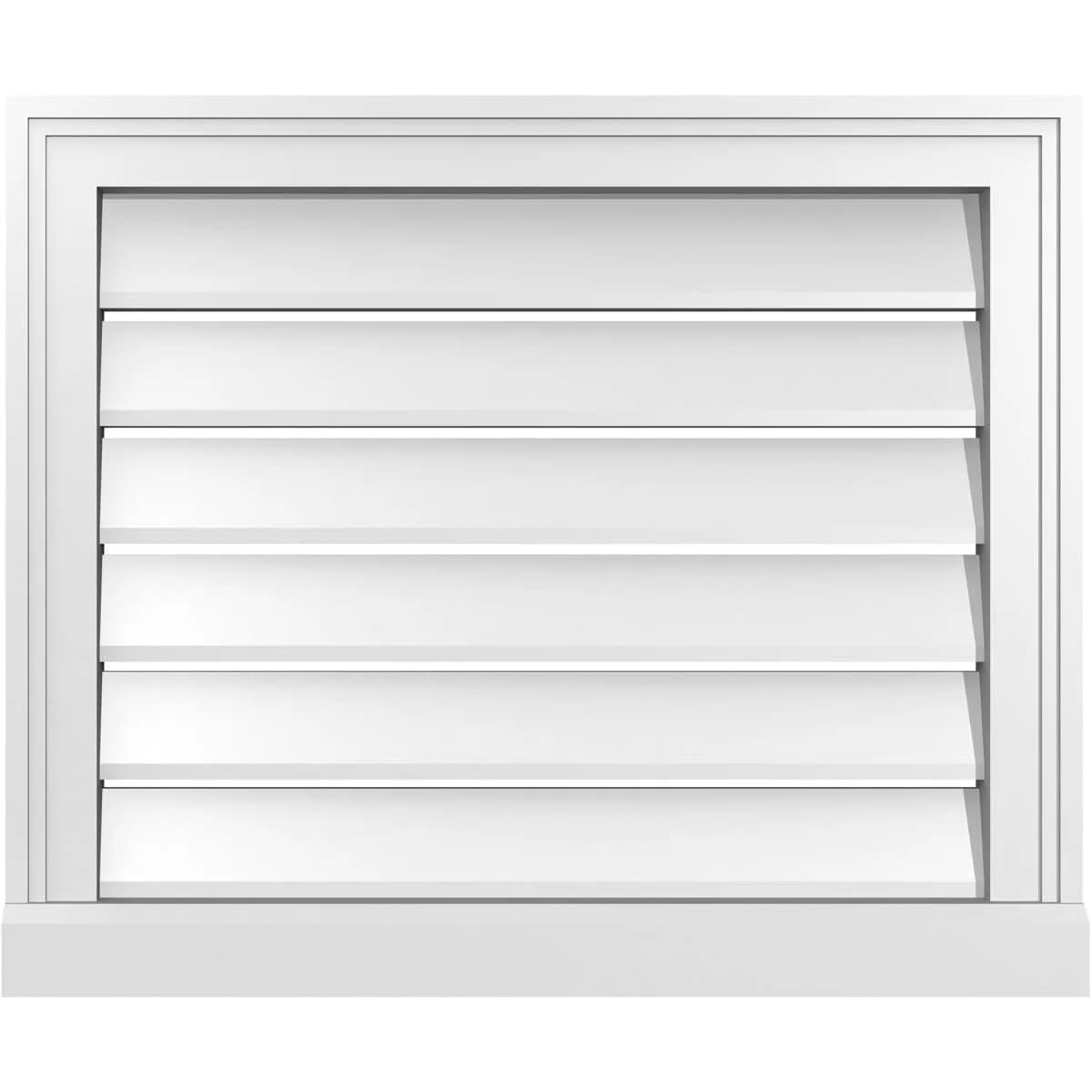 Signature Urethane 24"W x 20"H Rectangle Surface Mount Gable Vent | Durable, Energy-Efficient, Easy Install