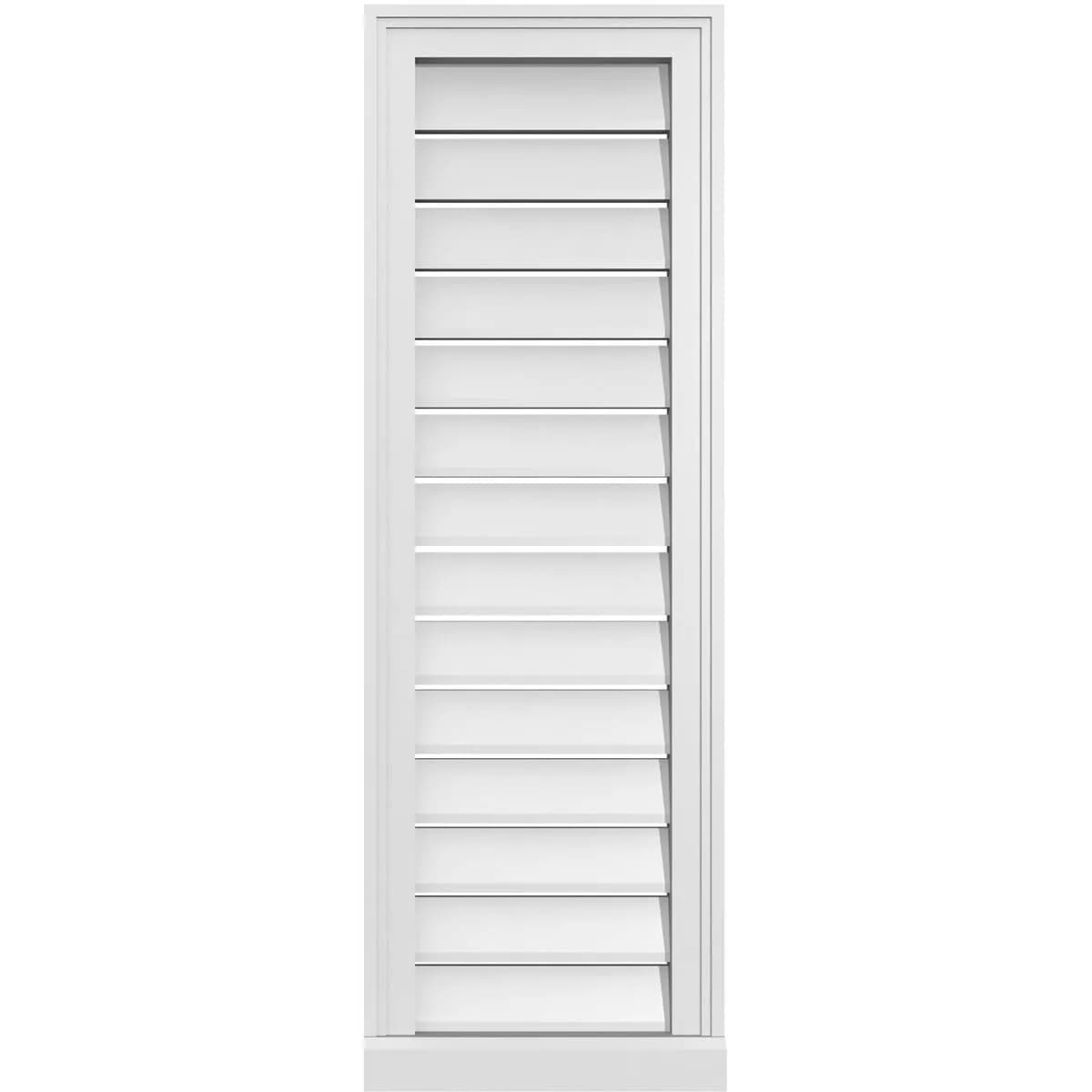 Signature Urethane 14"W x 42"H Rectangle Gable Vent | Durable, Energy-Efficient, Easy Install — 14-in. W x 42-in. H