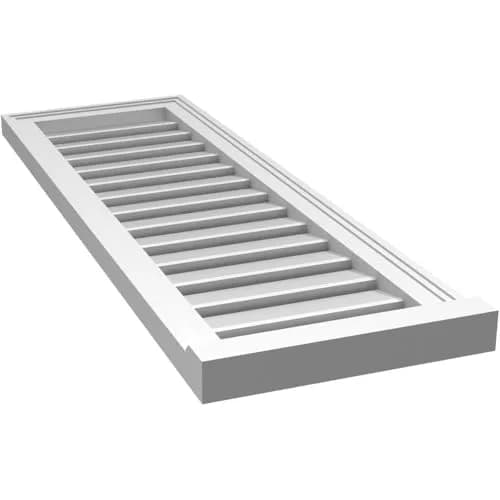Signature Urethane 14"W x 42"H Rectangle Gable Vent | Durable, Energy-Efficient, Easy Install thumbnail 5